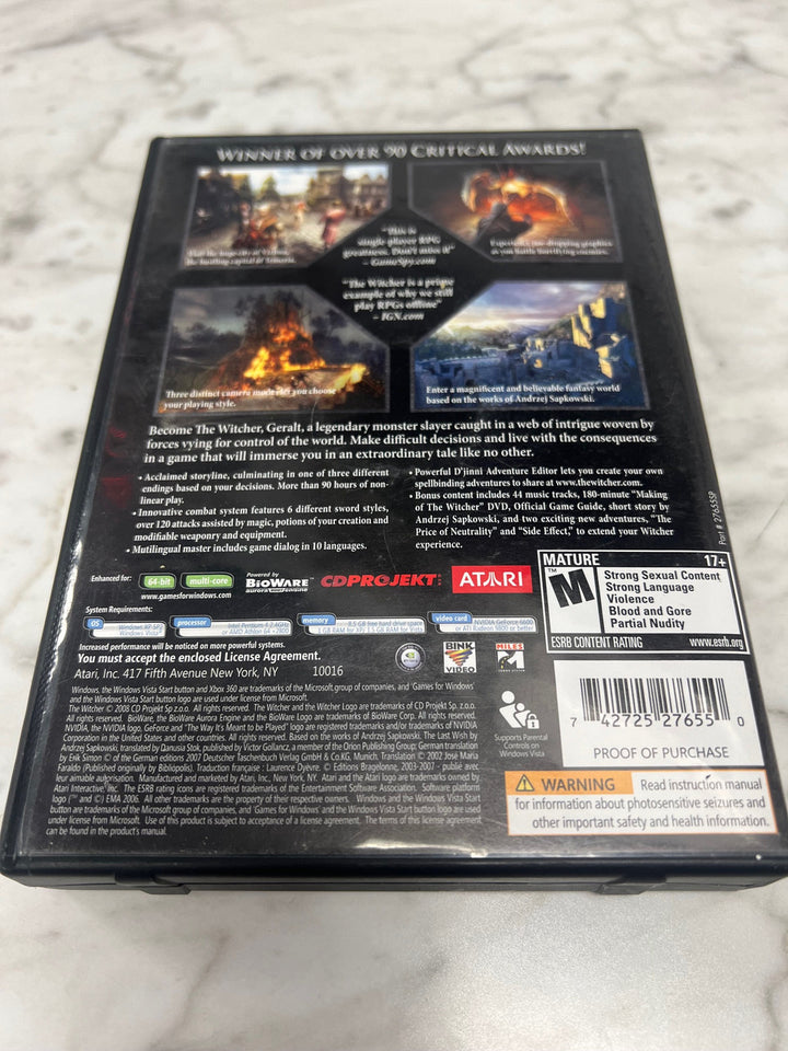 The Witcher Enhanced Edition PC DVD