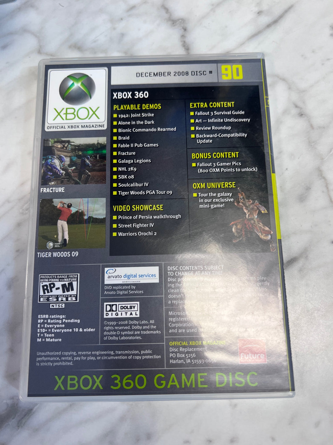 Official Xbox Magazine Demo Disc #90 (Soul Calibur IV) DE102425