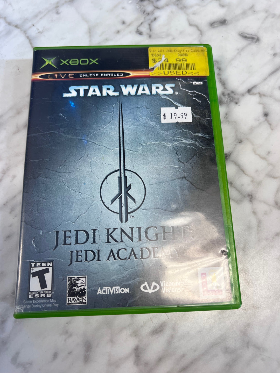 Star Wars Jedi Knight Jedi Academy Original Xbox CASE AND MANUAL ONLY  CO102425