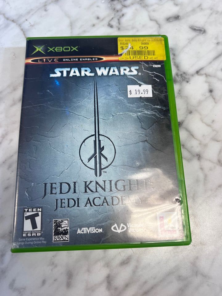 Star Wars Jedi Knight Jedi Academy Original Xbox CASE AND MANUAL ONLY  CO102425