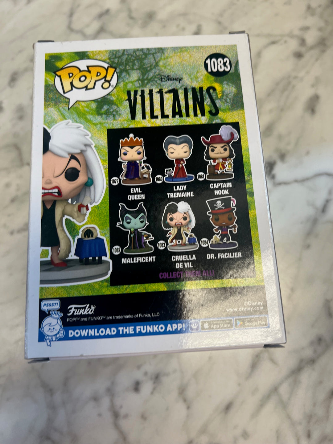 Funko Pop! Cruella De Vil #1083 Disney Villains P72325