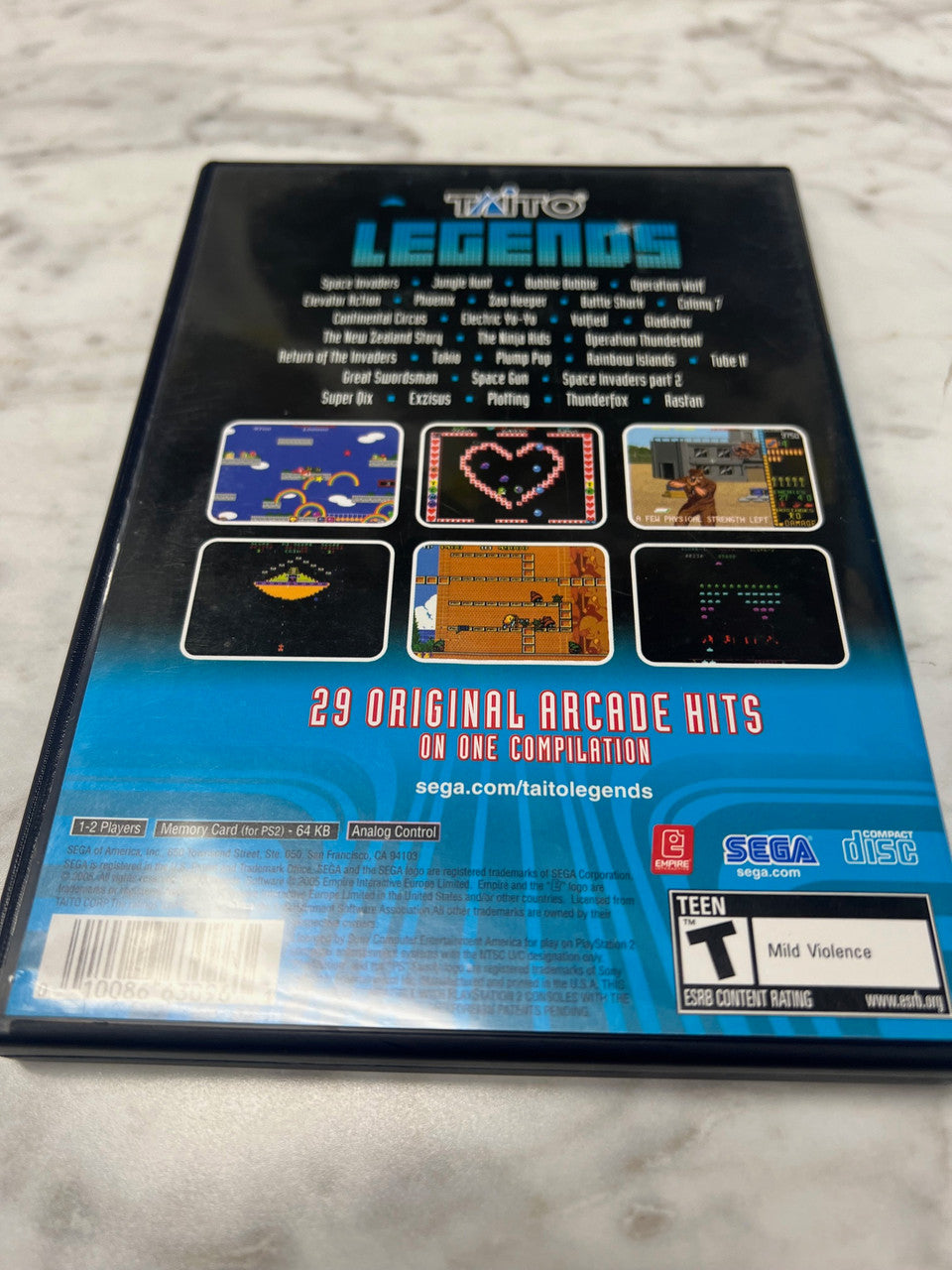 Taito Legends PS2 Playstation 2 Case and Manual only
