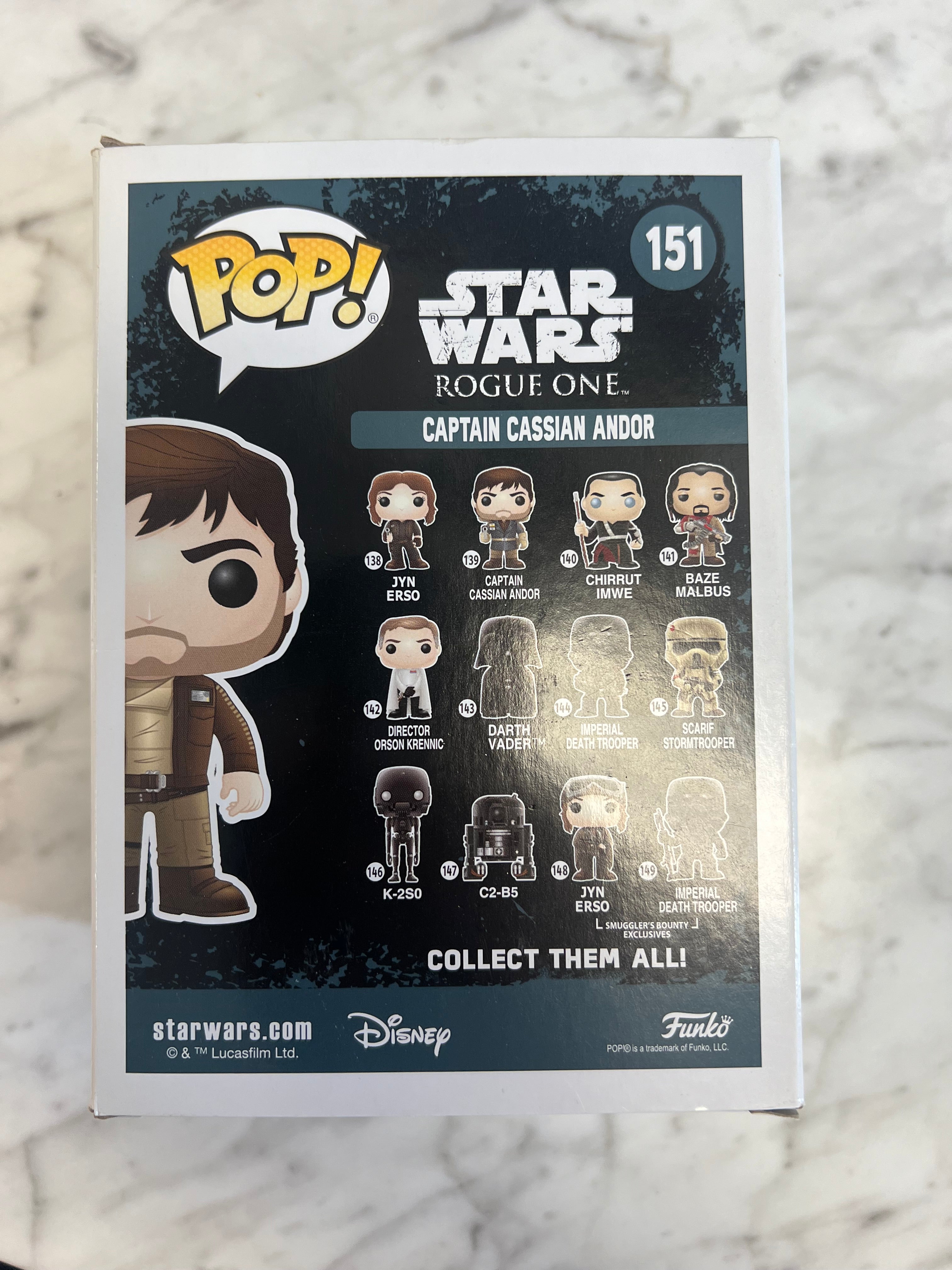 FunkoPop！151 CAPTAIN CASSIAN ANDER 限定版 CAPTAIN CASSIAN ANDOR target exclusive ROGUE ONE star wars