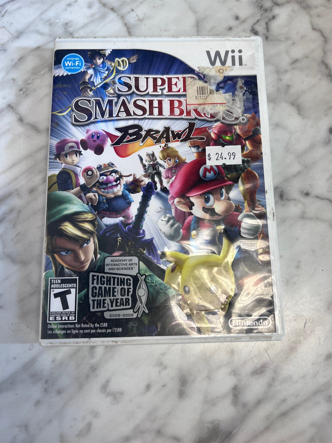 Super Smash Brawl Nintendo Wii CASE ONLY  CO102425