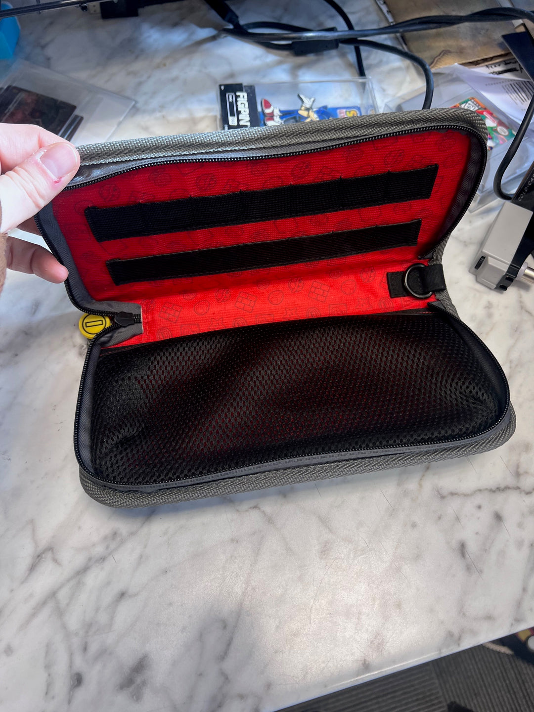 Official Nintendo Switch Soft Carry Case - Super Mario Icons Black Silver   UA102525