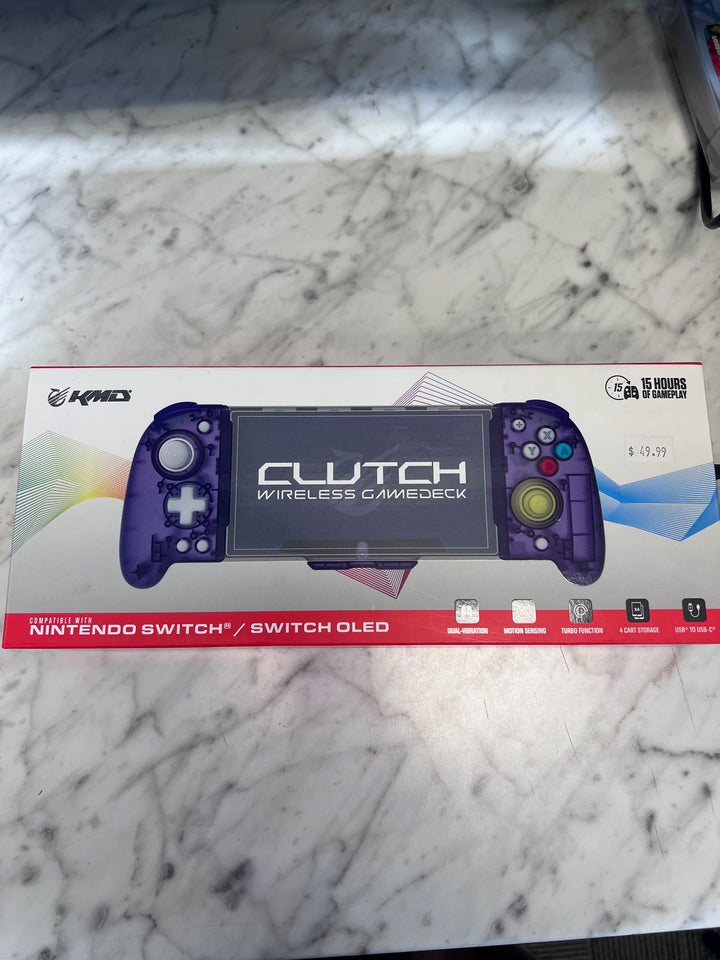 KMD Clutch Wireless Handheld Joypad Controller for Switch Purple NA102525