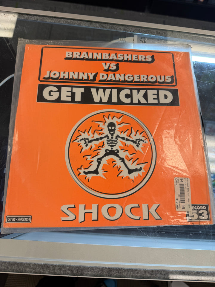 BrainBashers Vs Johnny Dangerous - Get Wicked (VG) Vinyl Record VR122925