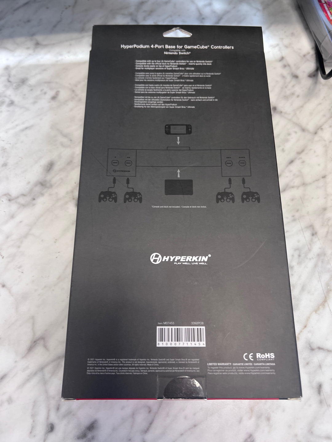 Hyperkin Hyperpodium 4-Port GameCube Controller Adapter BaseNintendo Switch NA102525