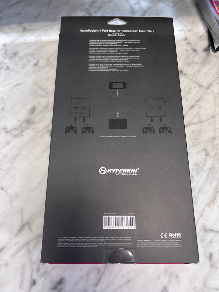 Hyperkin Hyperpodium 4-Port GameCube Controller Adapter BaseNintendo Switch NA102525