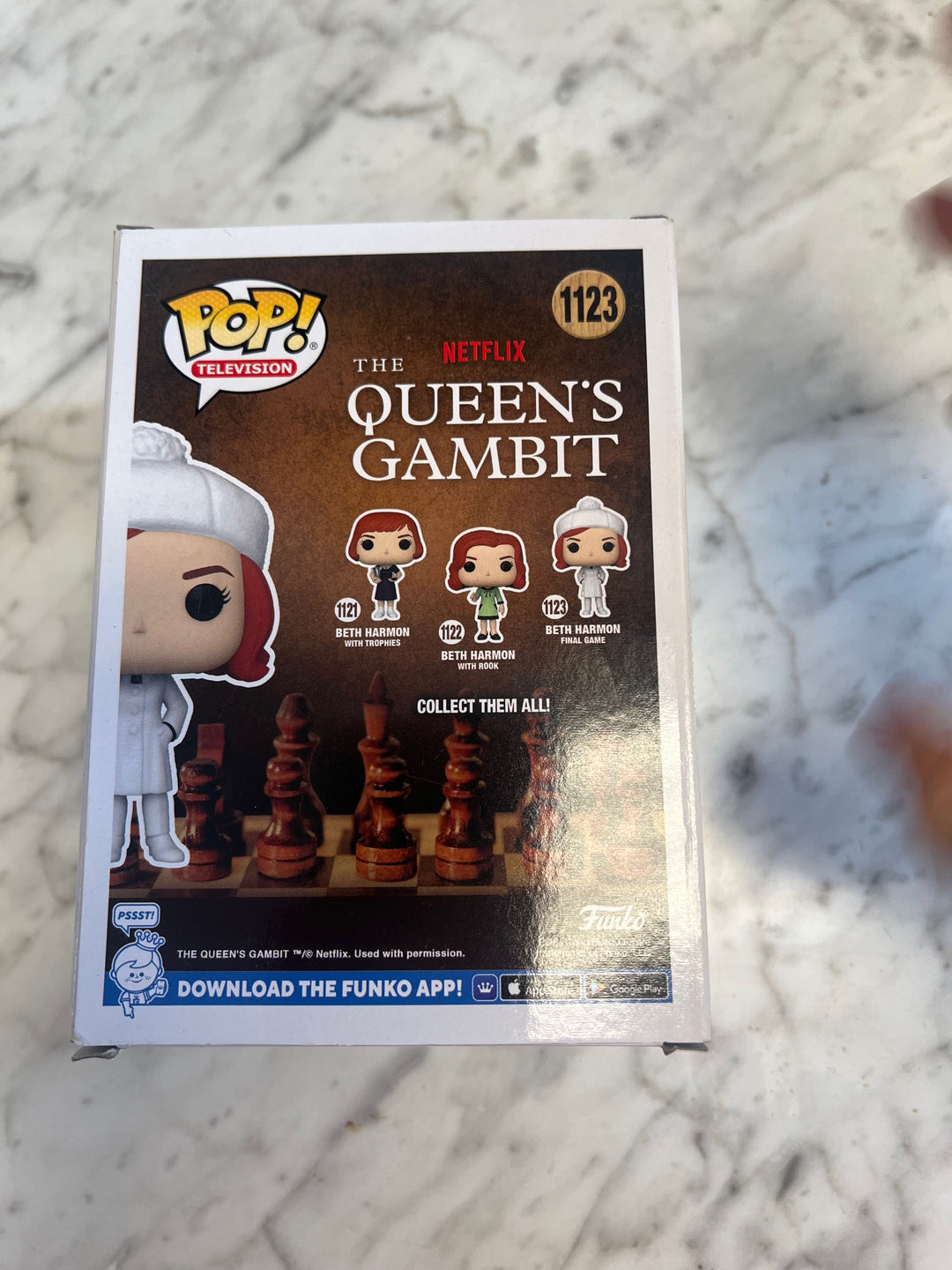 Funko Pop! Beth Harmon #1123 Queen's Gambit Diamond Glitter Damaged Corners P72325