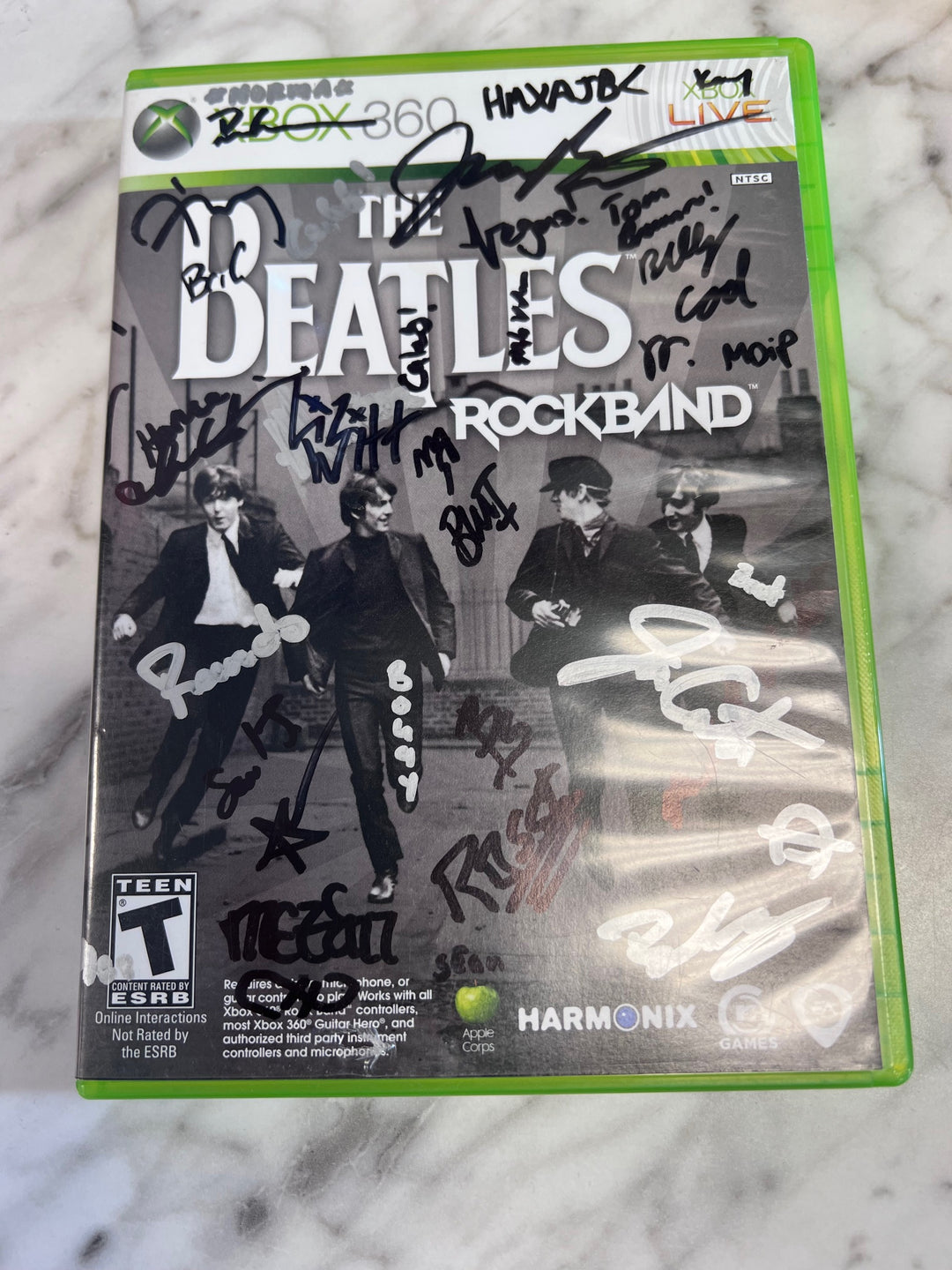 Signed by the Harmonix Dev team! The Beatles Rock Band Xbox 360 (No COA Sorry) UT102425