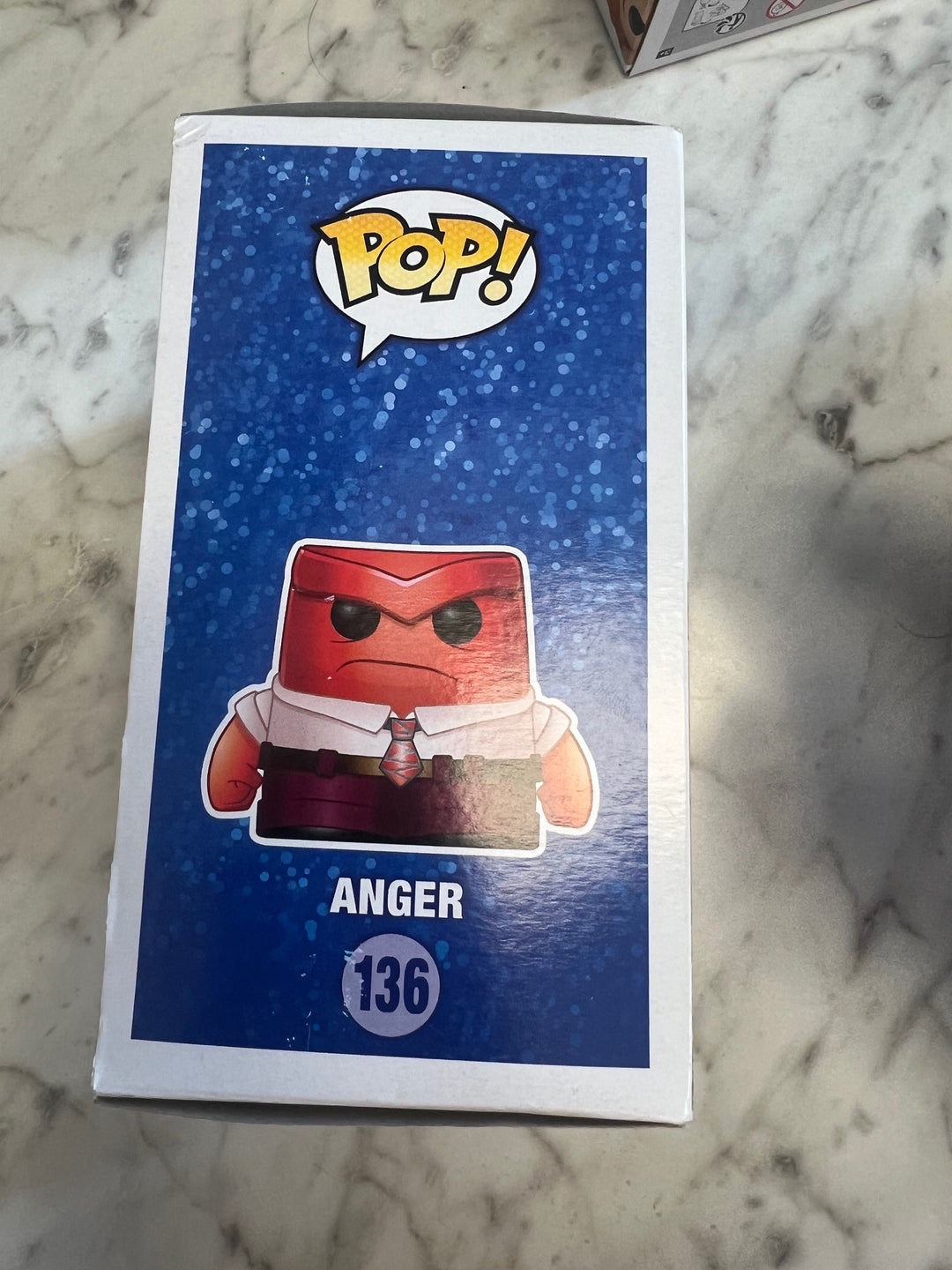 Funko Pop! Anger #136 Disney Pixar Inside Out Corner/Edge Wear P72325