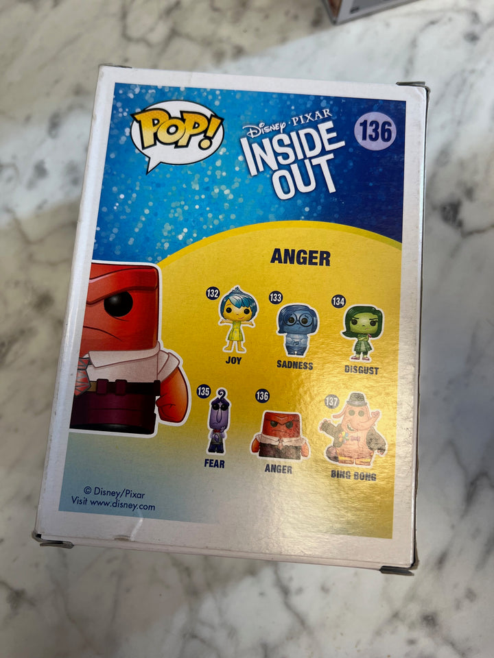 Funko Pop! Anger #136 Disney Pixar Inside Out Corner/Edge Wear P72325