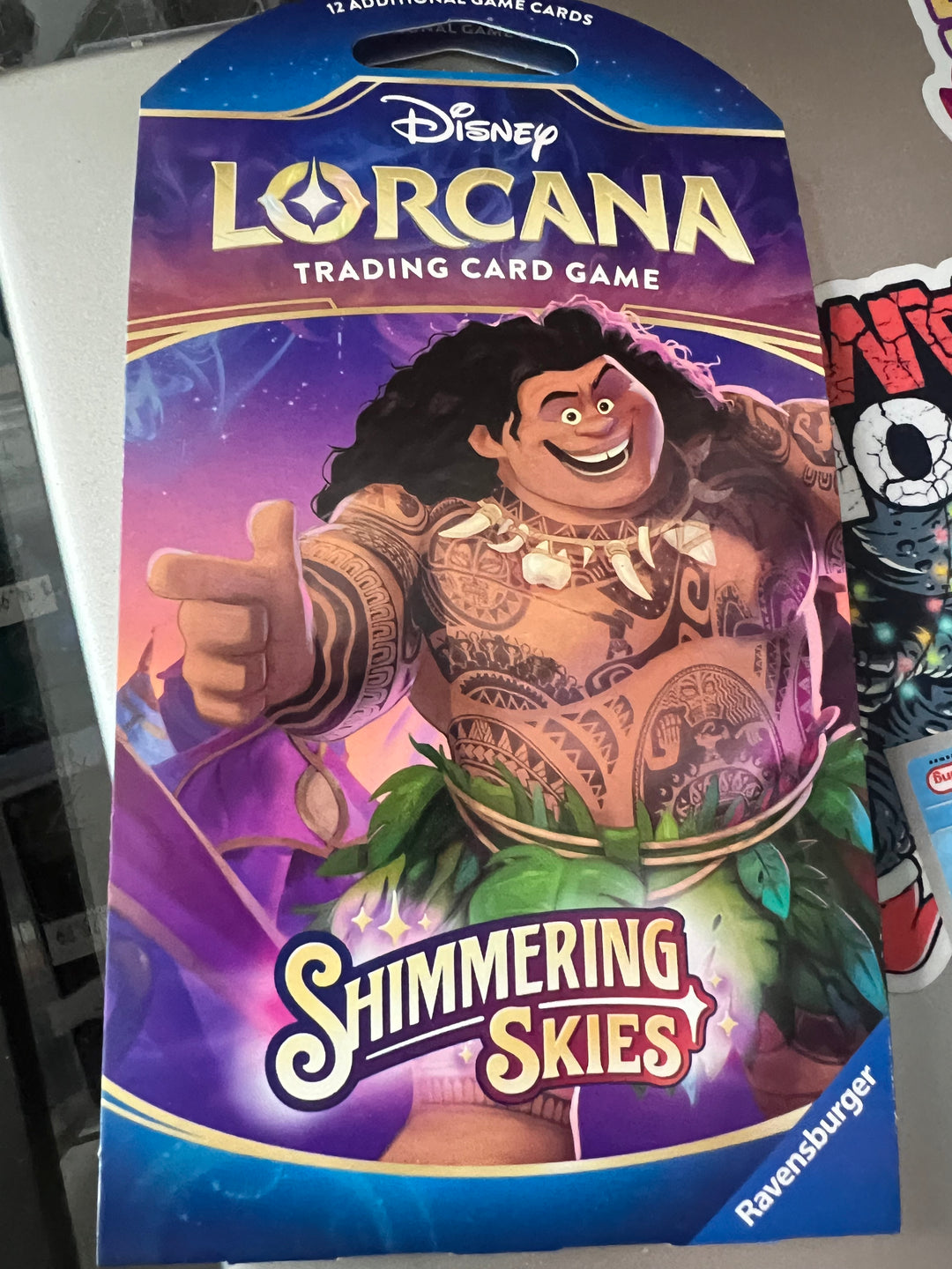 Disney Lorcana Shimmering Skies Sleeved Booster Pack
