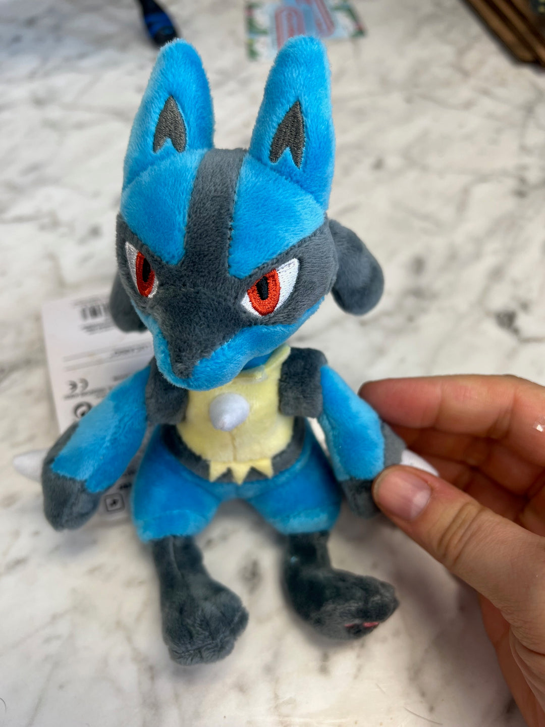 Pokemon Center Sitting Lucario Plush about 6" P72525