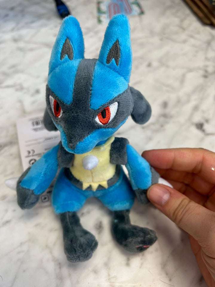 Pokemon Center Sitting Lucario Plush about 6" P72525