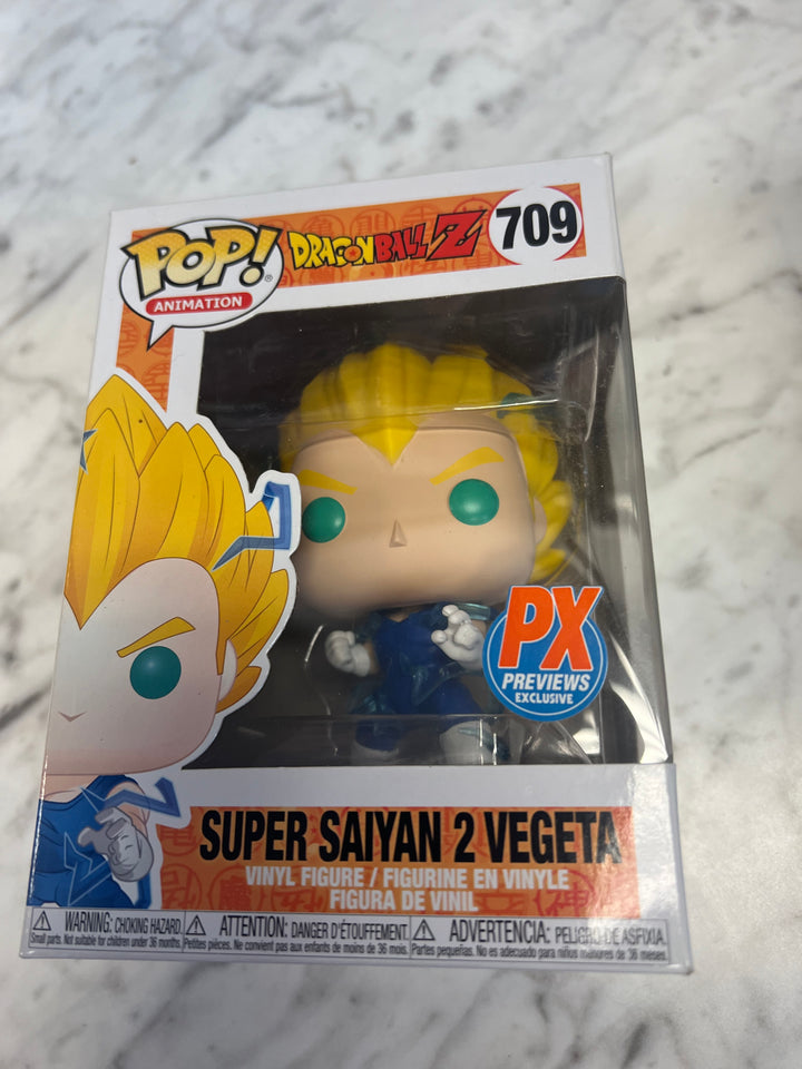 Funko Pop! Dragon Ball Z Super Saiyan Vegeta PX Previews Exclusive #709 FP72924