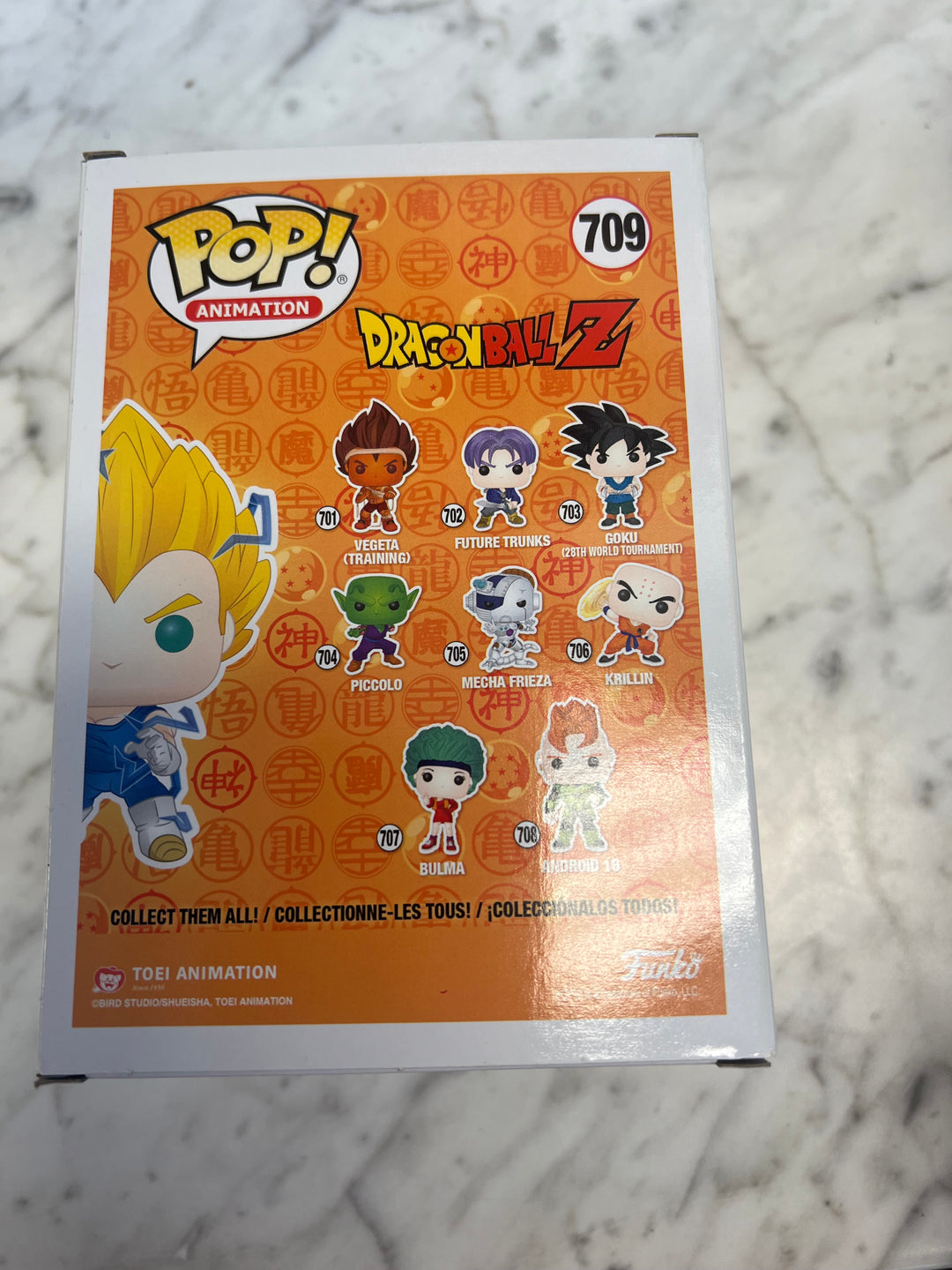 Funko Pop! Dragon Ball Z Super Saiyan Vegeta PX Previews Exclusive #709 FP72924