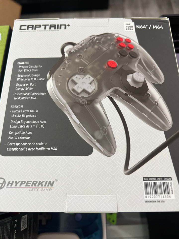 M64 Captain+ Premium Controller for N64/M64 Hyperkin Modretro (Select a Color)