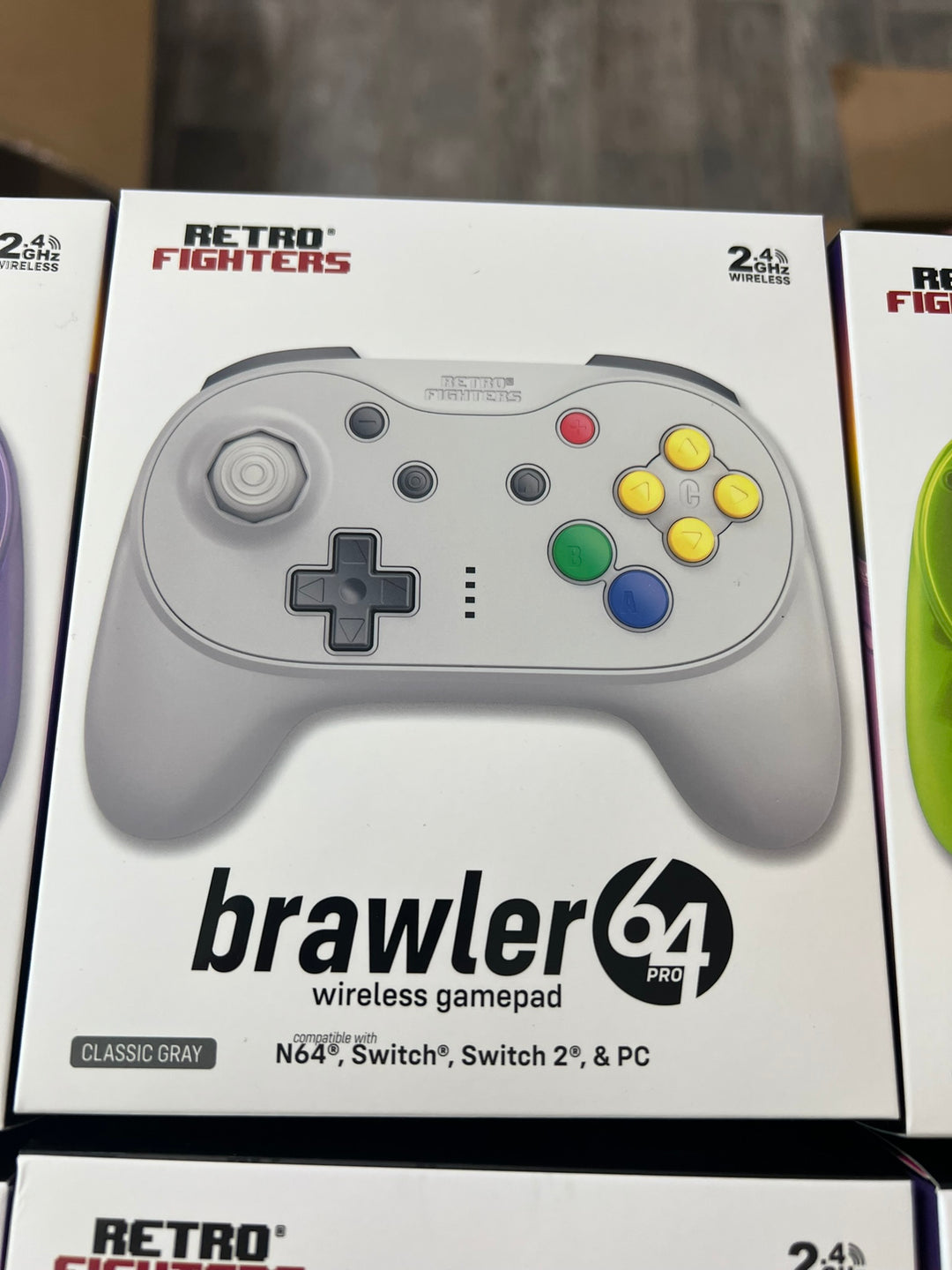 Retro Fighters Brawler 64 PRO Wireless Gamepad for N64/Switch 1+2/PC (Select a Color)