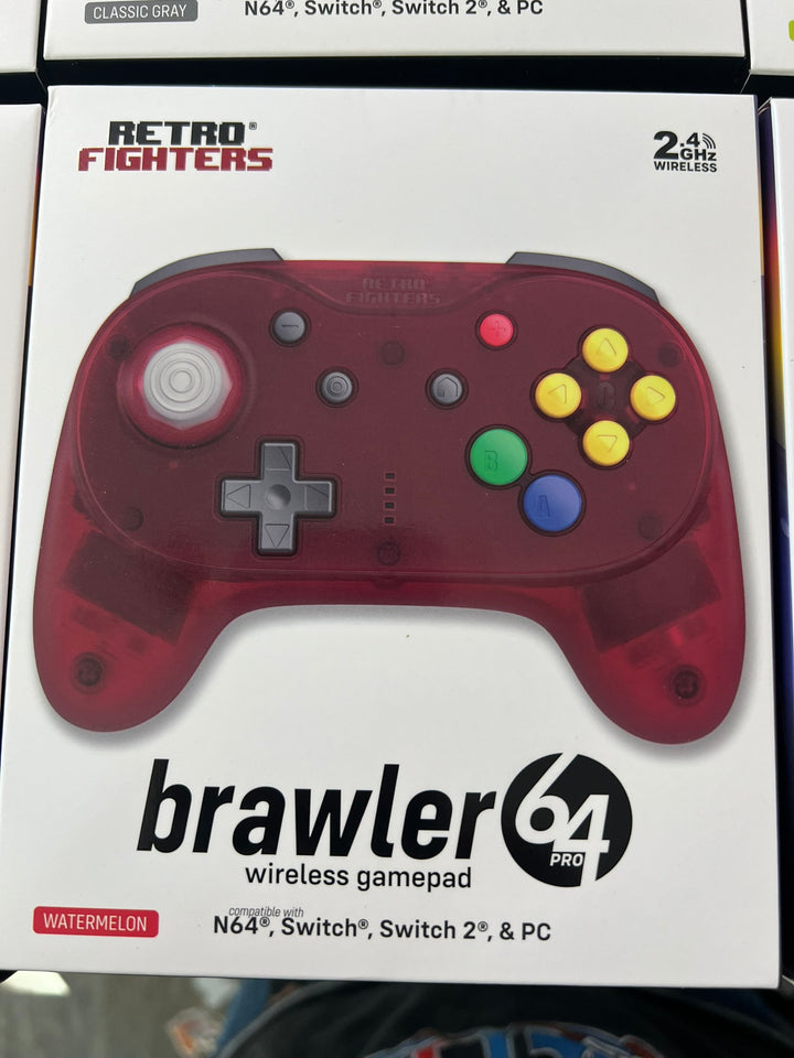 Retro Fighters Brawler 64 PRO Wireless Gamepad for N64/Switch 1+2/PC (Select a Color)