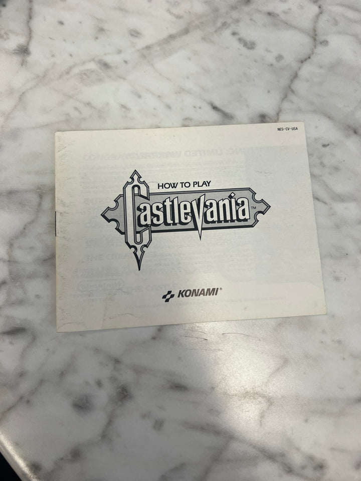 Castlevania for Nintendo NES Manual ONLY    MO10324