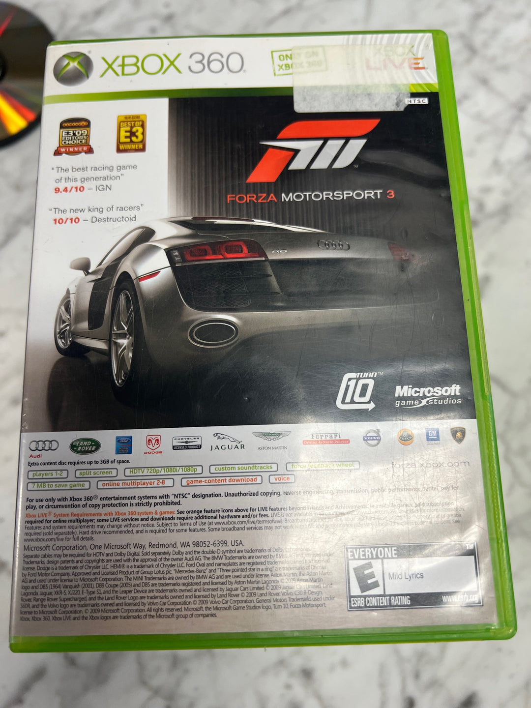 Forza Motorsport 3 / Halo 3 ODST pack - Xbox 360 X5525