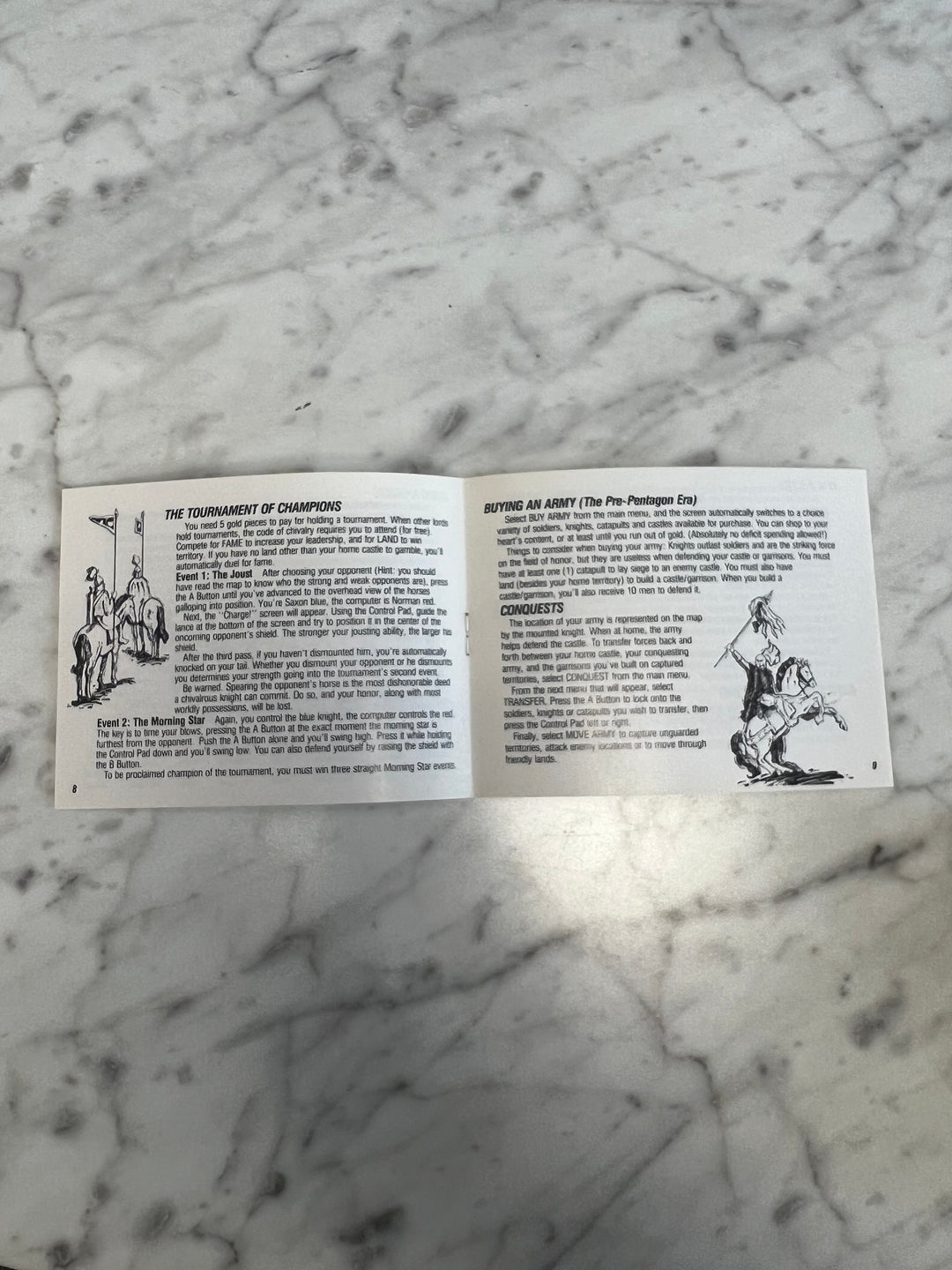 Defender of the Crown for Nintendo NES Manual ONLY    MO10324