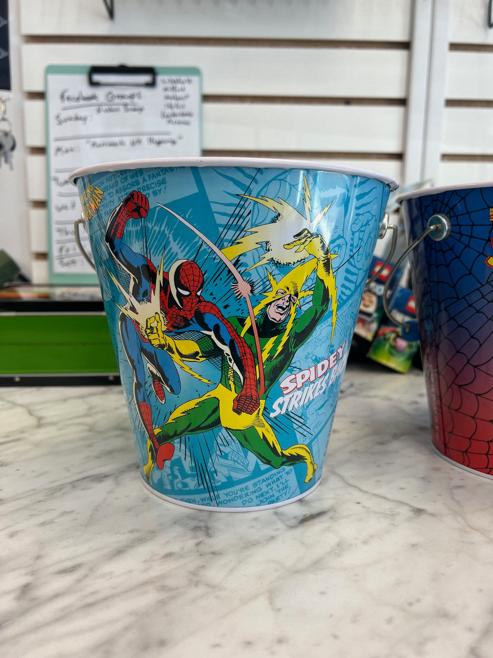 Vintage Amazing Spider-Man Sand Pails 2000 Marvel Official Licensed