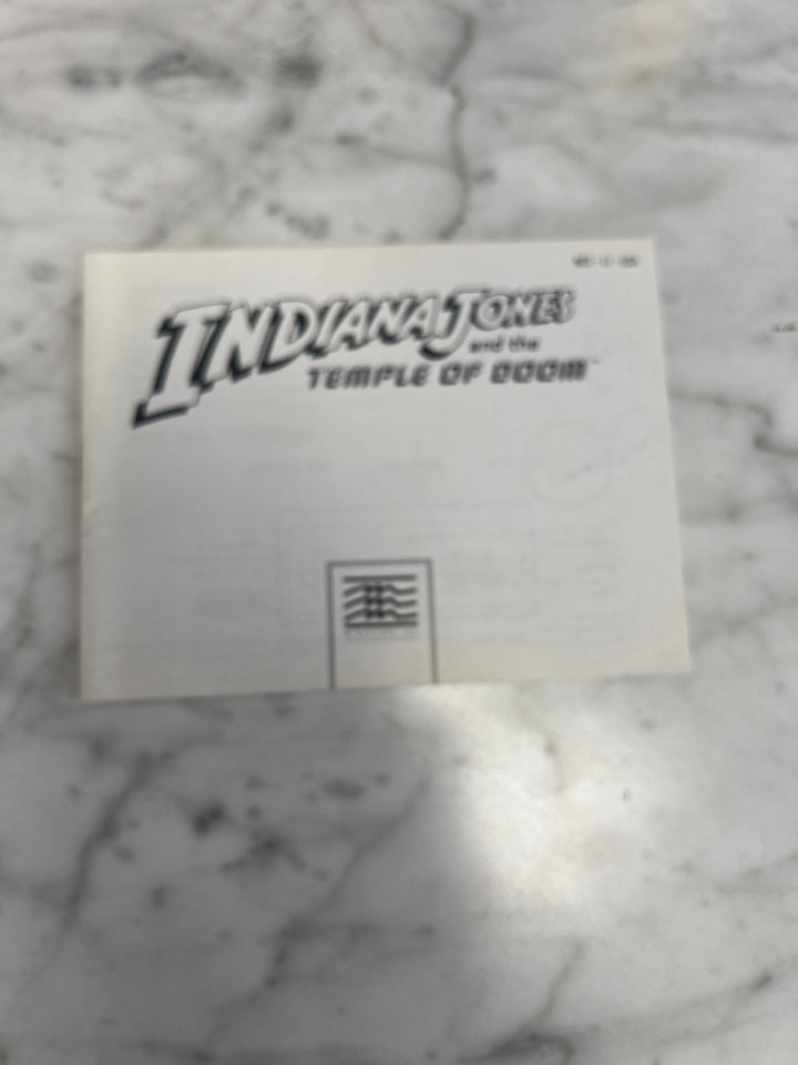 Indiana Jones and the Temple of Doom for Nintendo NES Manual ONLY    MO10324