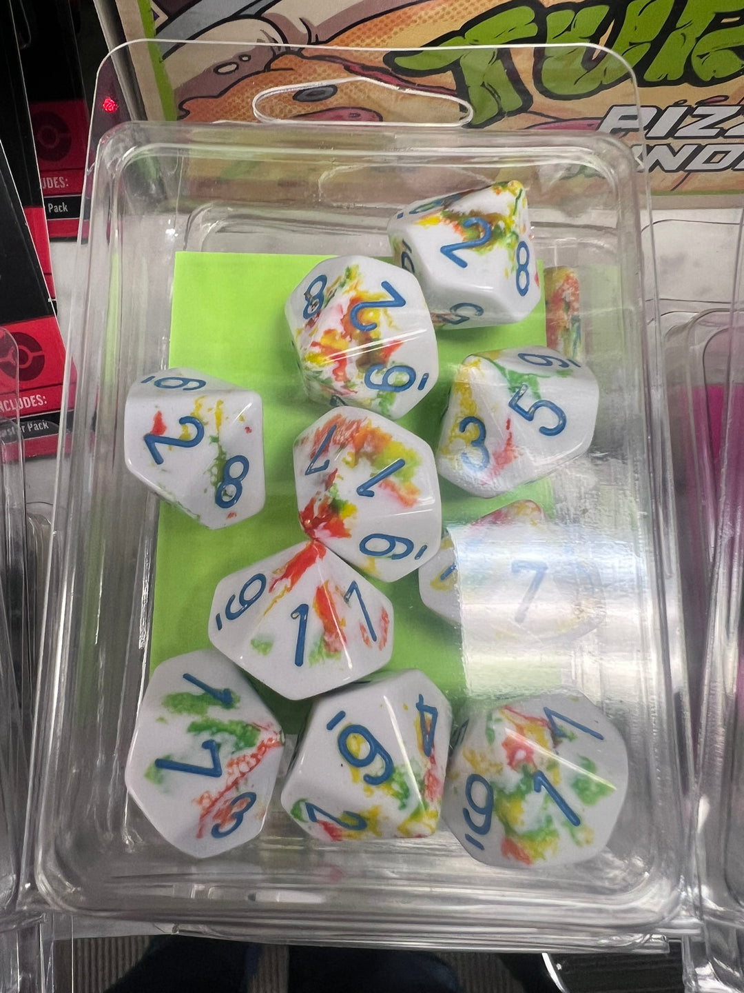 Chessex Set of d10 Dice - Breezy / Blue NA32626