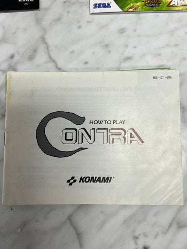 Contra  NES Nintendo Entertainment System Manual Only