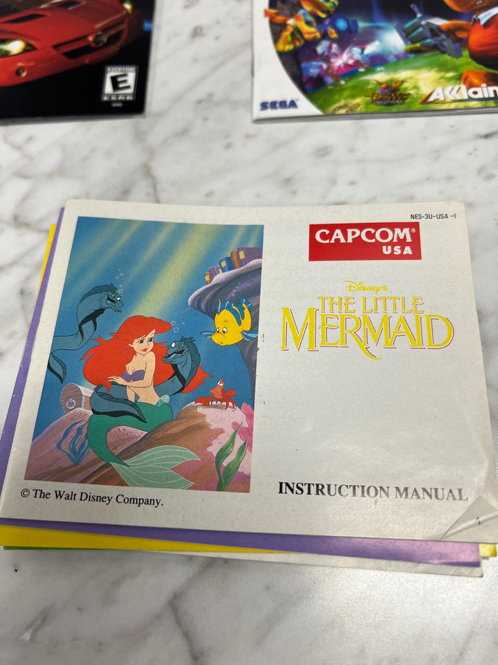 The Little Mermaid  NES Nintendo Entertainment System Manual Only