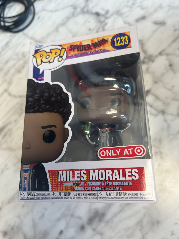 Funko Pop 1233 Miles Morales Target Exclusive Spider-man Across The Spider Verse FP72924