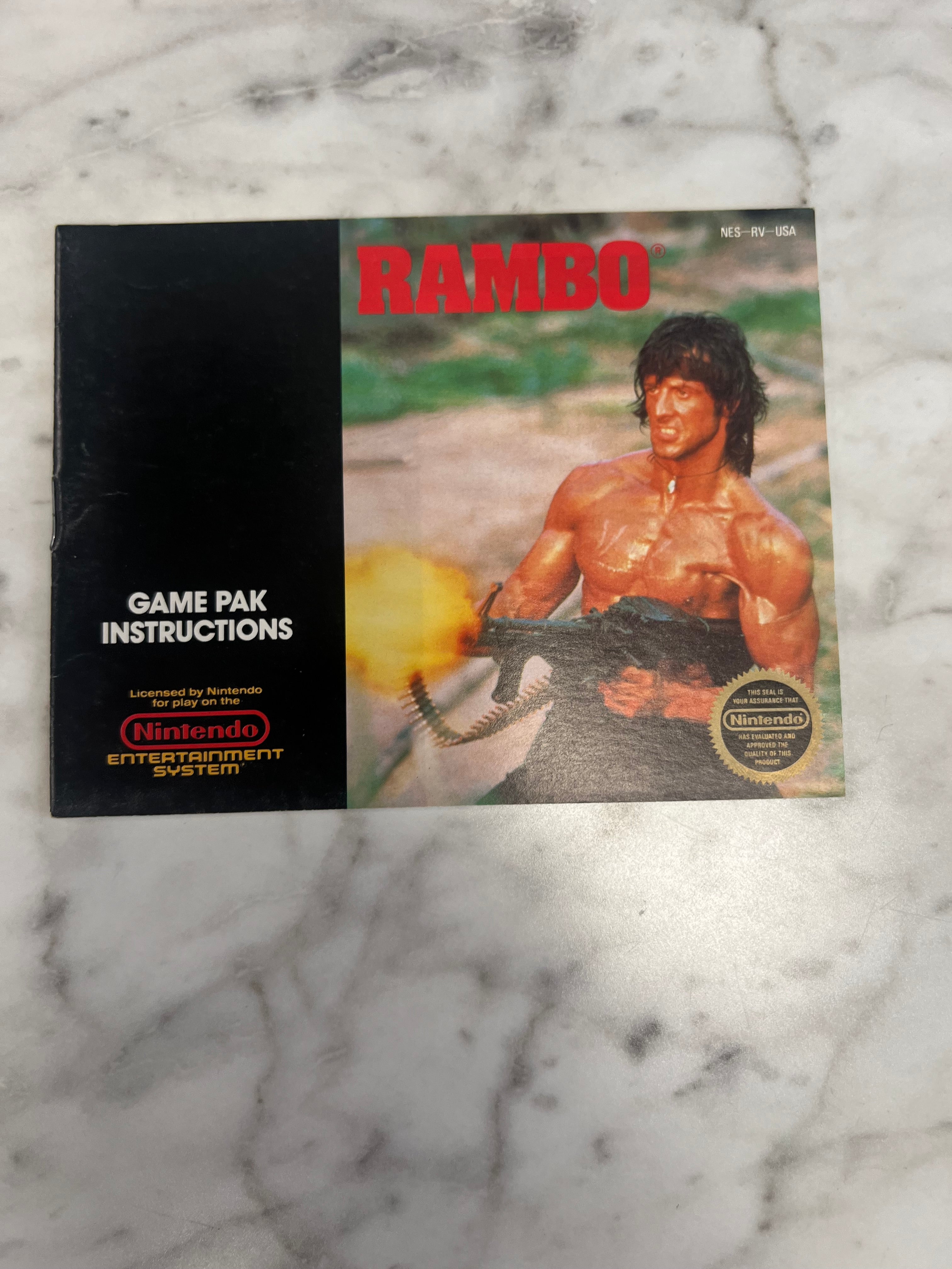 Rambo for Nintendo NES Manual ONLY MO10324 – Core Gaming