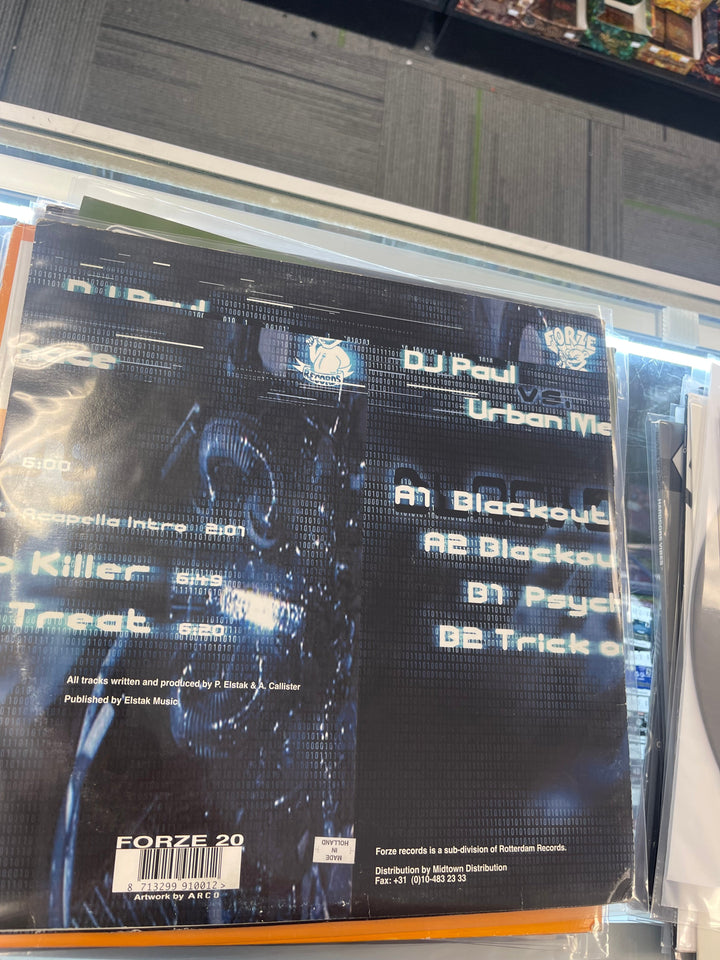 Blackout - DJ Paul vs. Urban Menace (NM) Condition Vinyl Record  KC91225