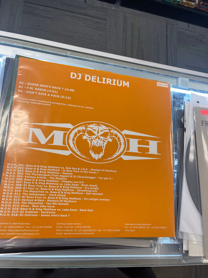 Guess Who's Back - DJ Delirium (NM) Condition Vinyl Record  VR5625