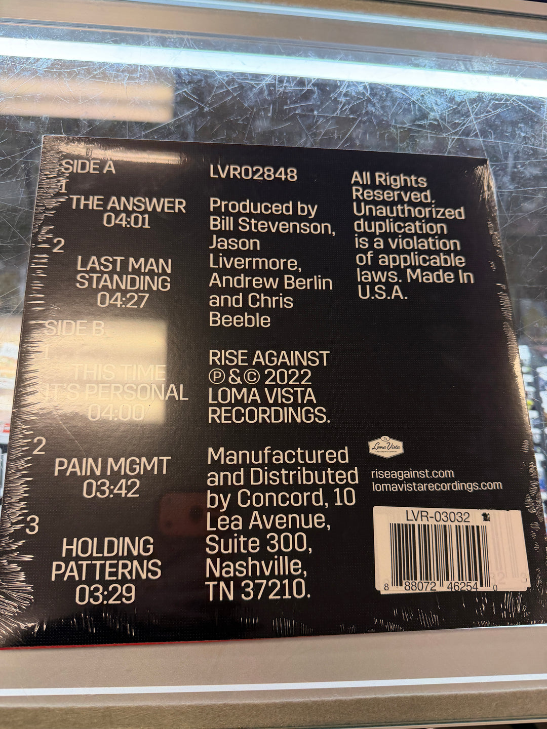 Rise Against - Nowhere generation II (NVR) Vinyl Record VR011726