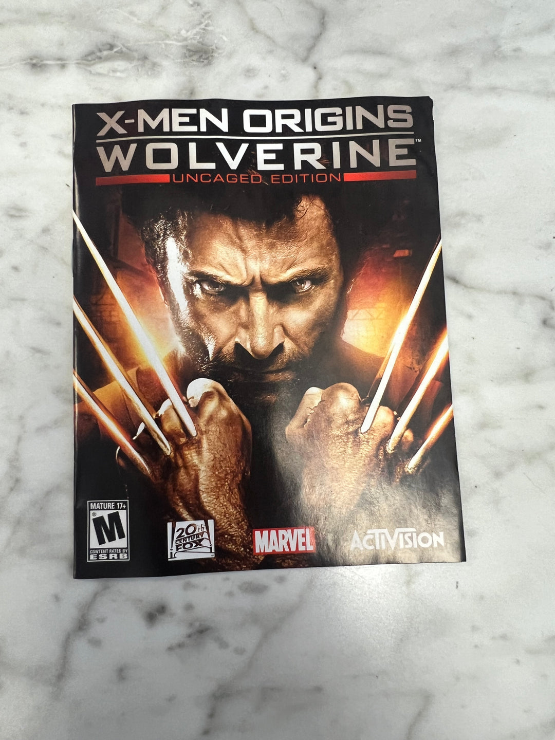 X-Men Origins Wolverine for PS3 Playstation 3 Manual ONLY    MO10324