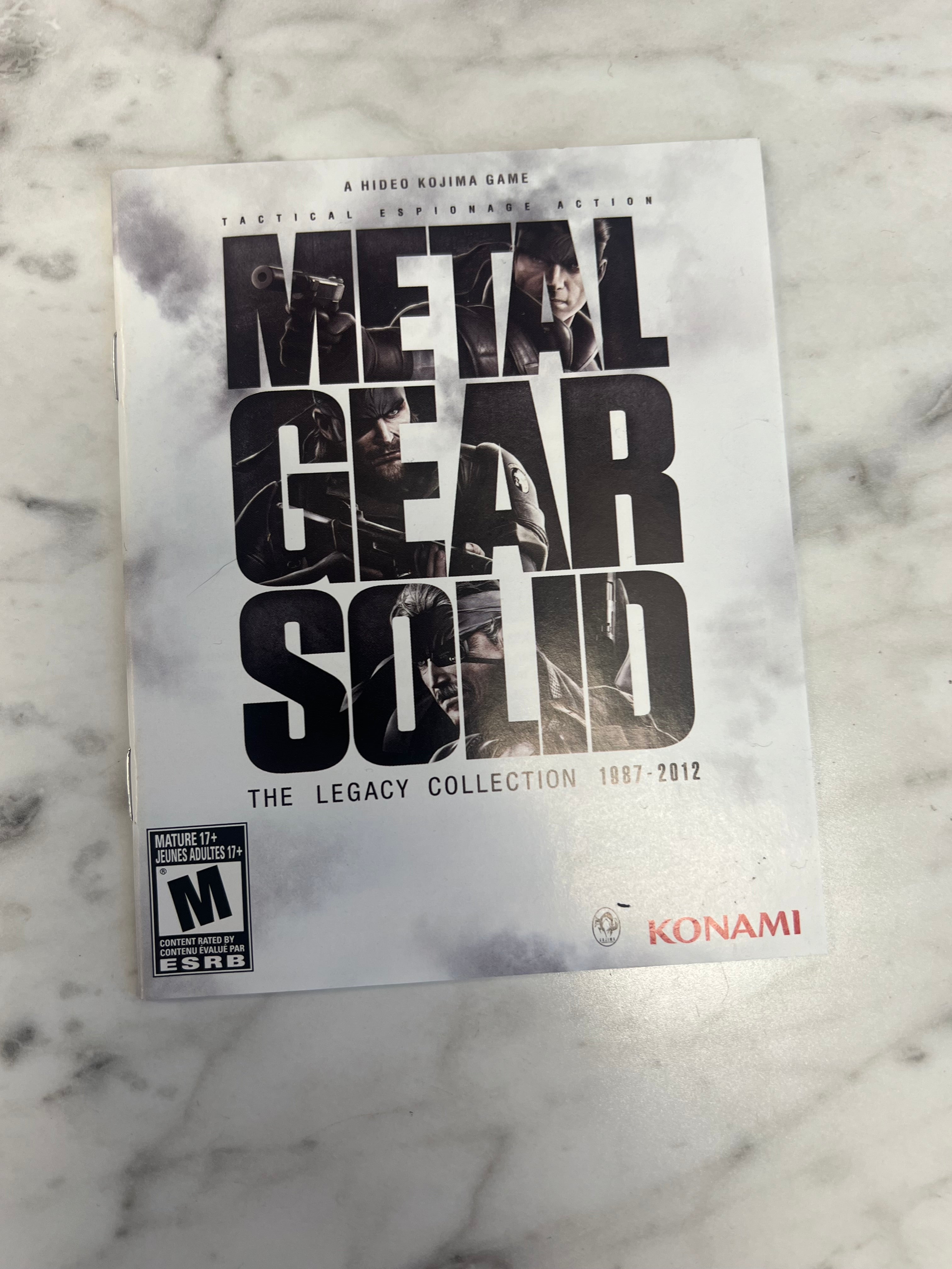 Metal Gear Solid The Legacy Collection for PS3 Playstation 3 Manual ON –  Core Gaming