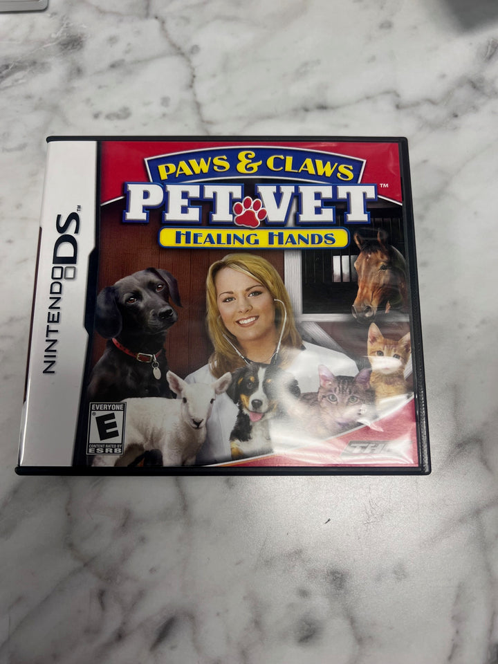 Paws & Claws Pet Vet Healing Hands Nintendo DS CASE & MANUAL ONLY CO103025