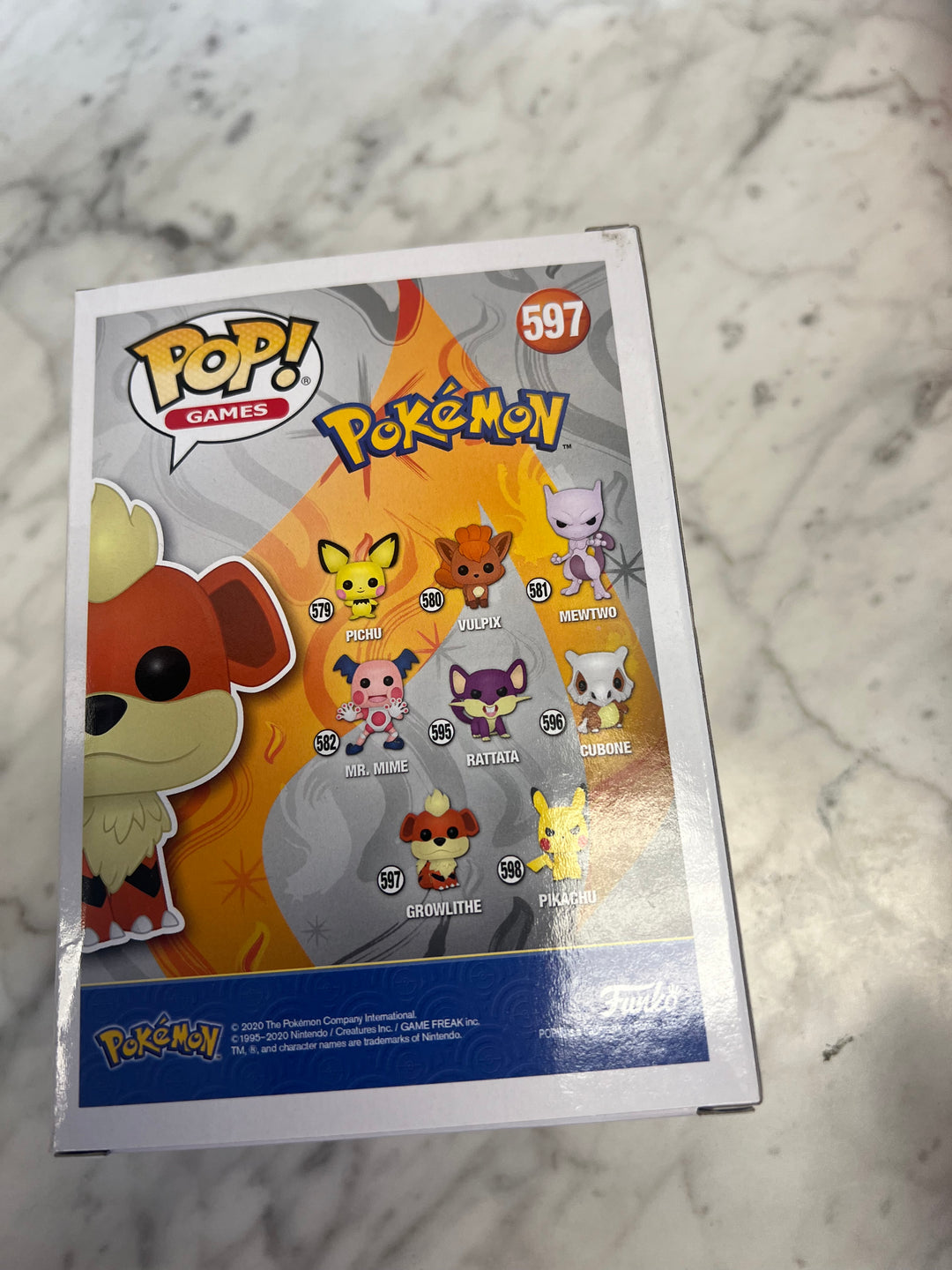 Funko Pop! #597 Games Pokemon - Growlithe (Flocked) 2020 Fall Convention FP72924