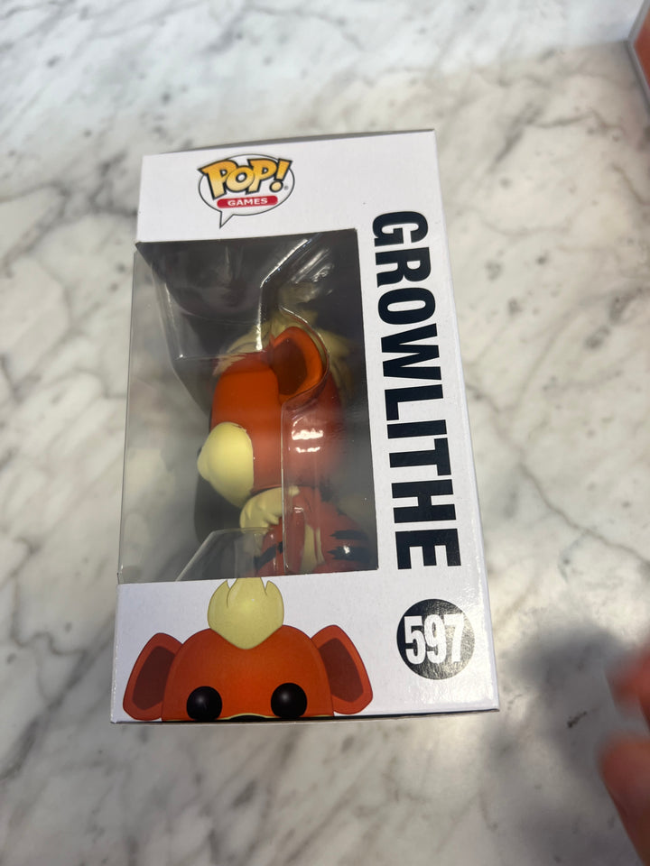 Funko Pop! #597 Games Pokemon - Growlithe (Flocked) 2020 Fall Convention FP72924