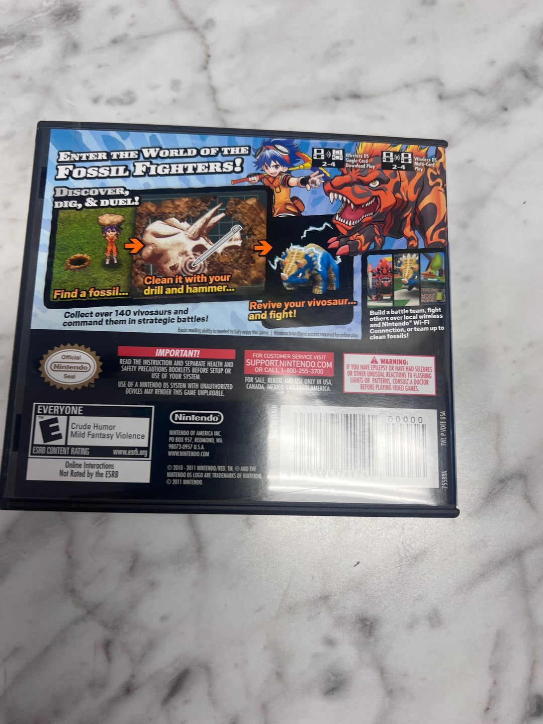 Fossil Fighters Champions Nintendo DS CASE & MANUAL ONLY CO103025