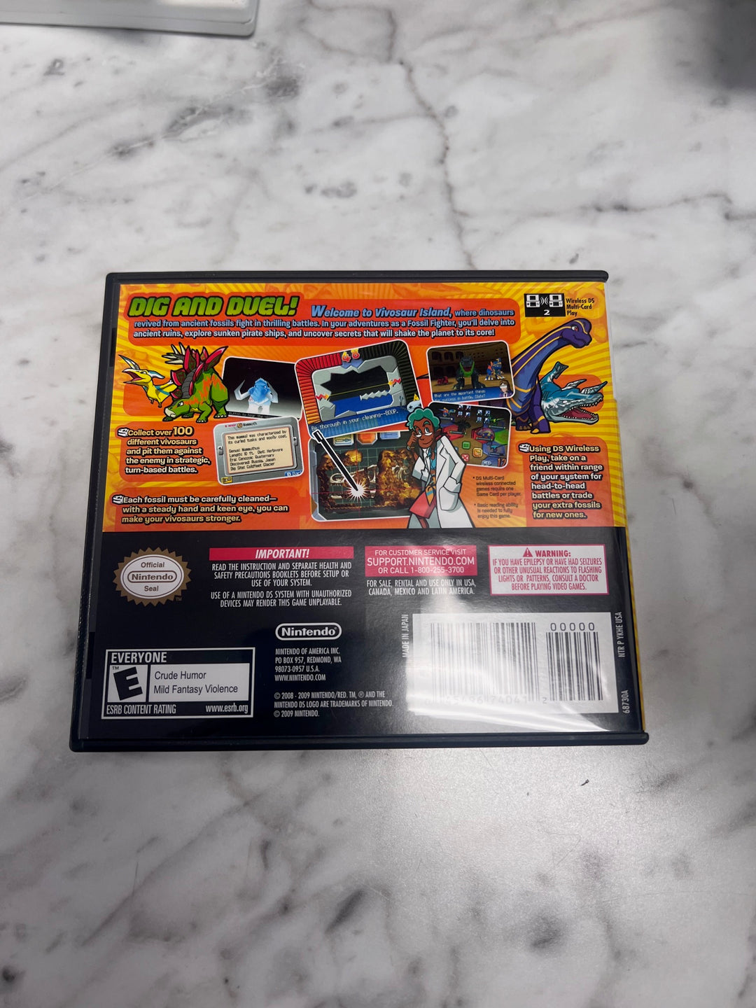 Fossil Fighters Nintendo DS CASE & MANUAL ONLY CO103025
