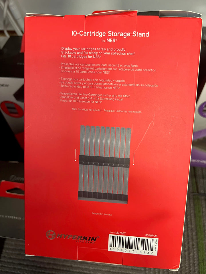 Hyperkin 10-Cartridge Storage Stand - NES Original Nintendo NA72925