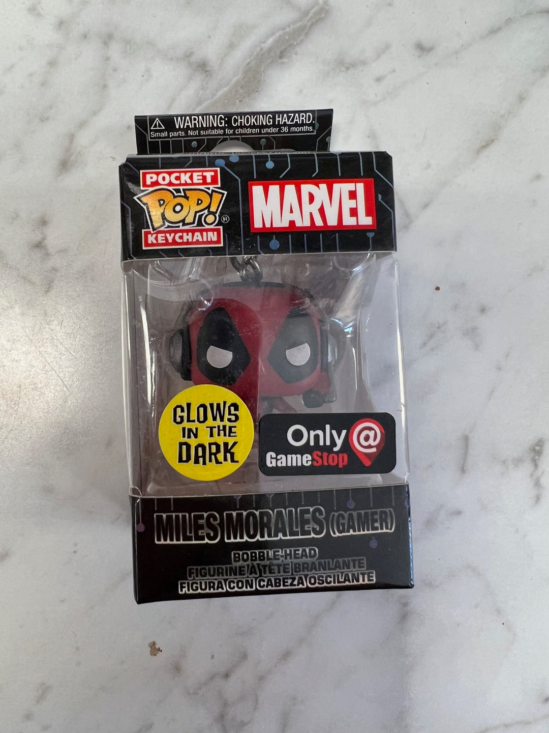 Funko Pocket Pop! Keychain - Marvel Miles Morales Gamer Glow in the Dark K12825