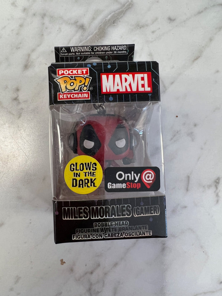 Funko Pocket Pop! Keychain - Marvel Miles Morales Gamer Glow in the Dark K12825