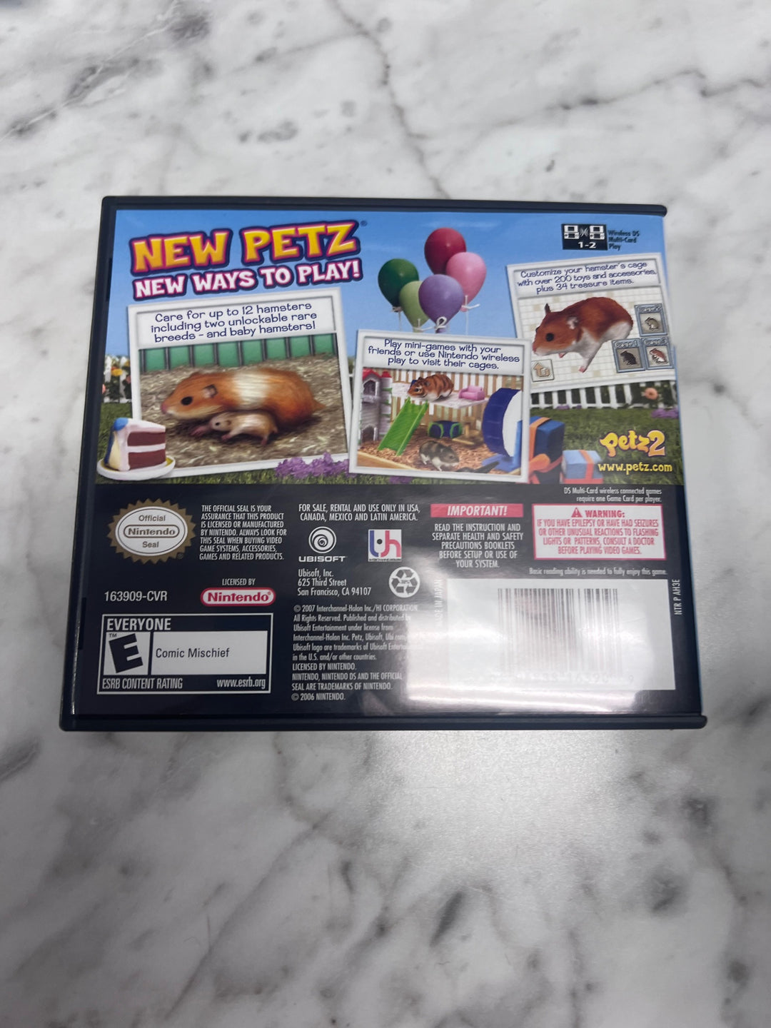 Petz Hamsterz 2 Nintendo DS CASE ONLY CO103025