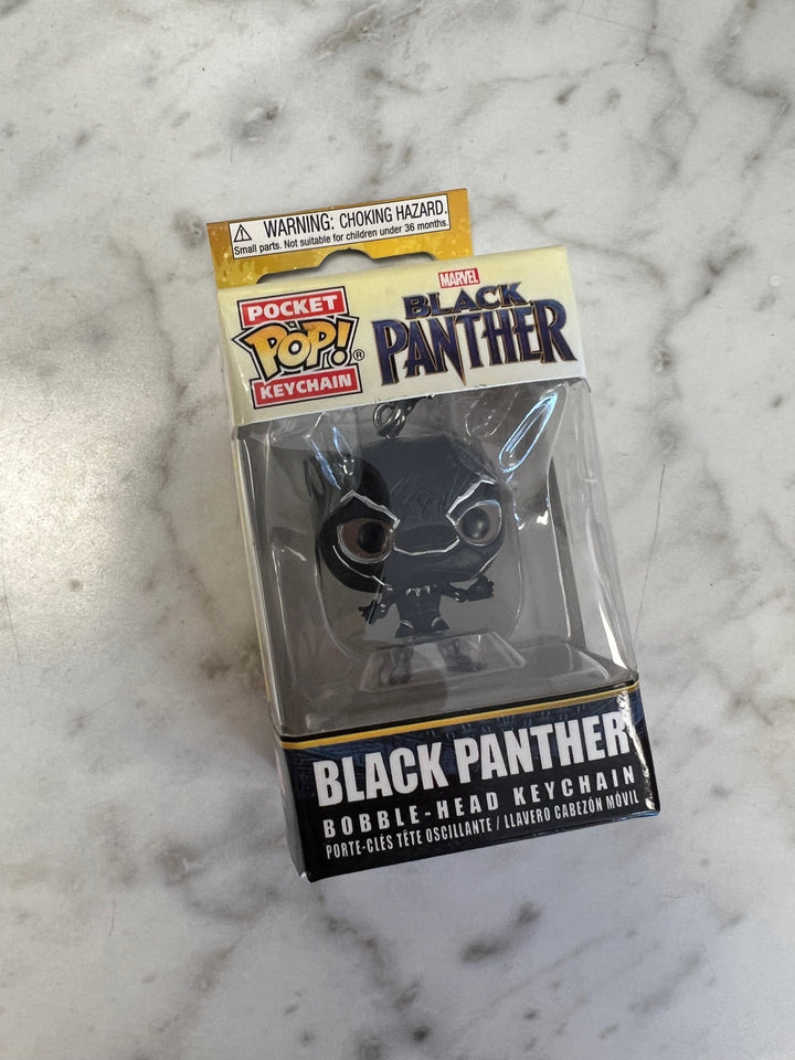 Funko Pocket Pop! Keychain - Marvel Black Panther (Black/Silver) K12825